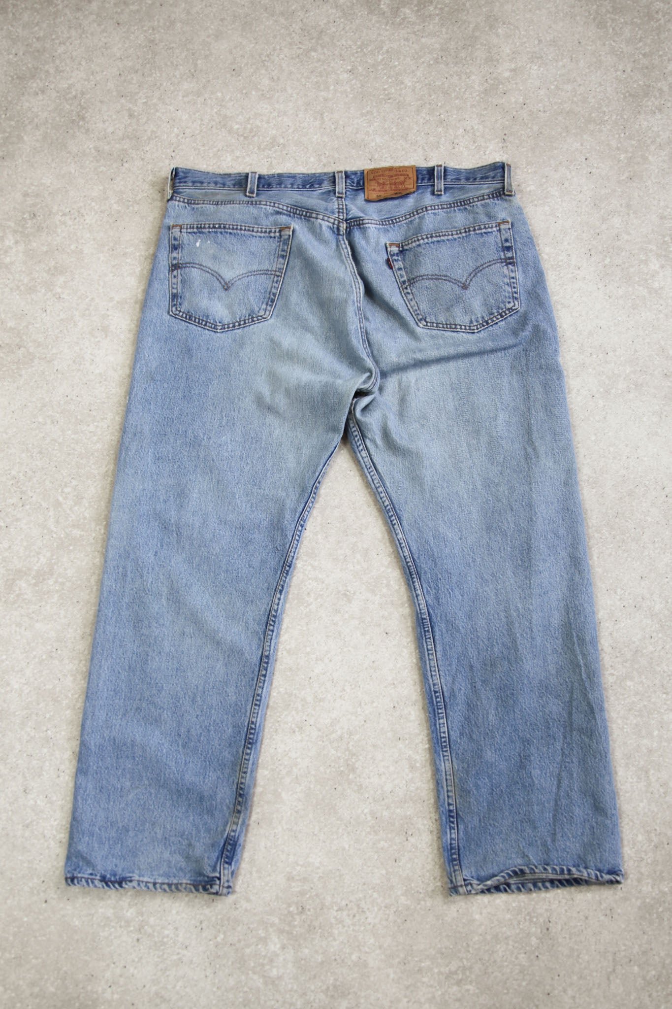 Made in USA Levi's 501 Light Wash Jeans (W42 L30) - Second Archive