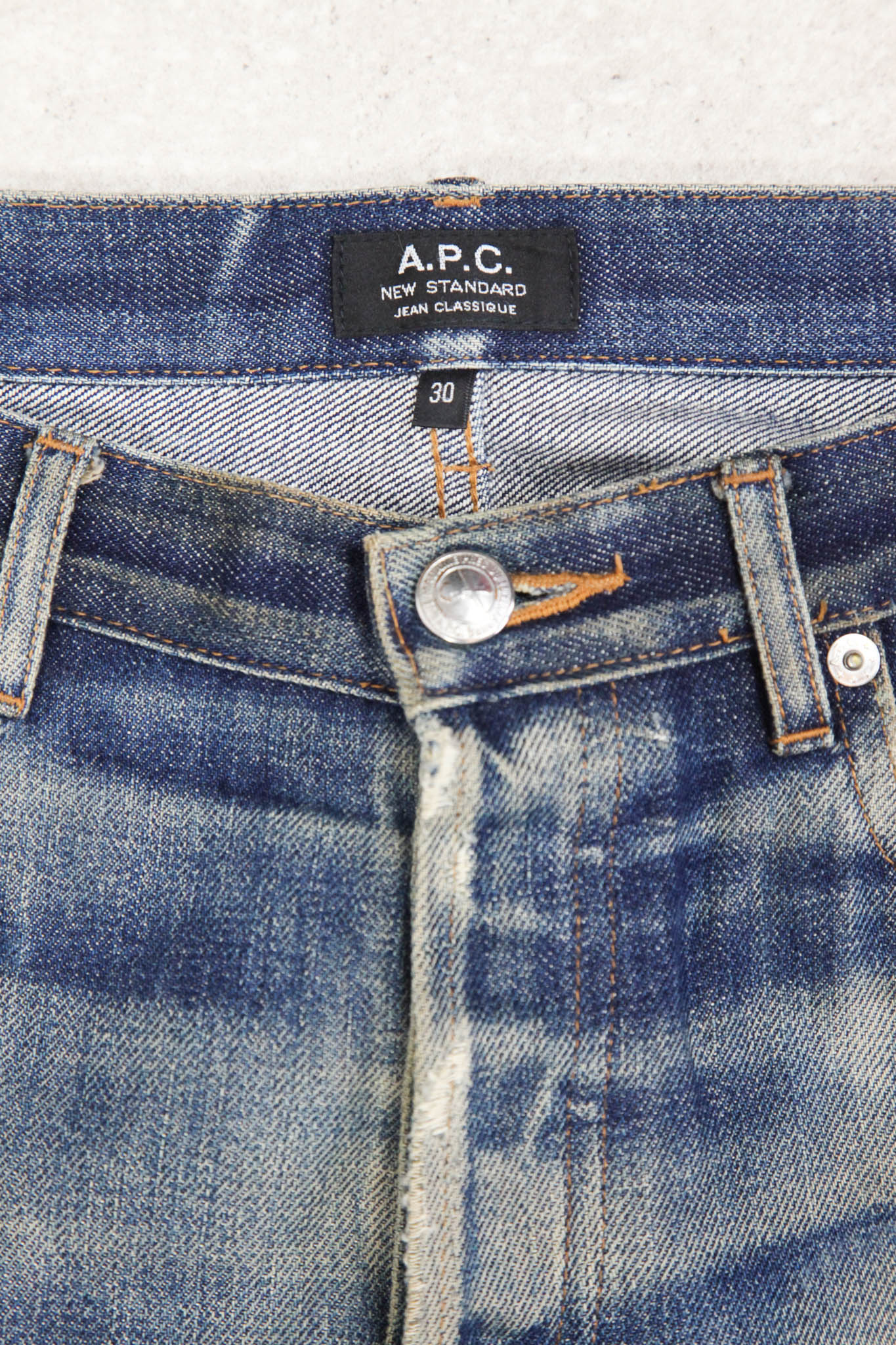 A.P.C. New Standard Selvedge Dark Denim Jeans (W27/28 L30